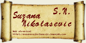 Suzana Nikolašević vizit kartica